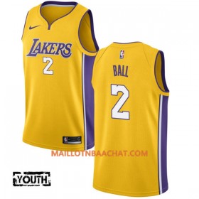 Maillot NBA Los Angeles Lakers Lonzo Ball 2 Nike 2017-18 Or Swingman - Enfant